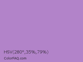 HSV 280°,35%,79% Color Image
