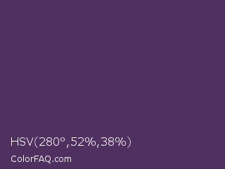 HSV 280°,52%,38% Color Image