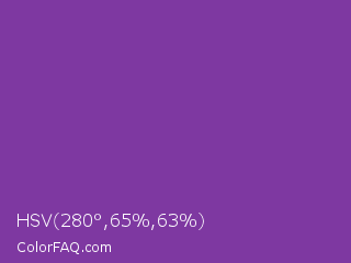 HSV 280°,65%,63% Color Image