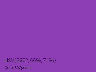 HSV 280°,66%,71% Color Image