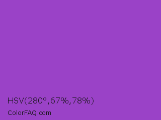 HSV 280°,67%,78% Color Image