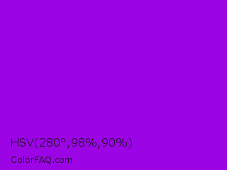 HSV 280°,98%,90% Color Image
