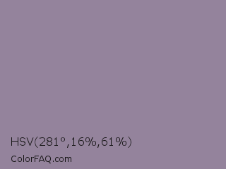 HSV 281°,16%,61% Color Image