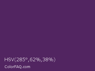HSV 285°,62%,38% Color Image