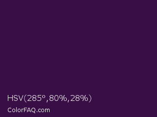 HSV 285°,80%,28% Color Image