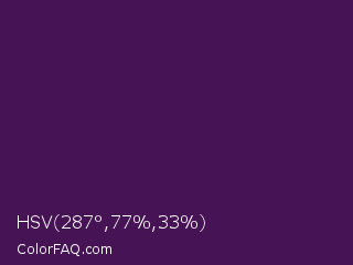 HSV 287°,77%,33% Color Image
