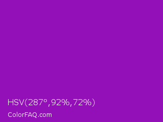 HSV 287°,92%,72% Color Image