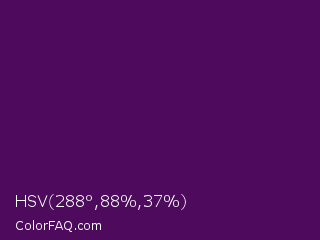 HSV 288°,88%,37% Color Image