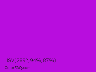 HSV 289°,94%,87% Color Image
