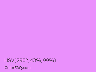 HSV 290°,43%,99% Color Image