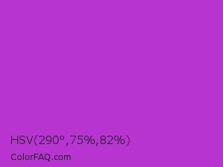 HSV 290°,75%,82% Color Image