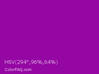 HSV 294°,96%,64% Color Image