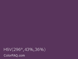 HSV 296°,43%,36% Color Image