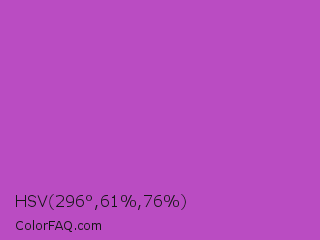 HSV 296°,61%,76% Color Image