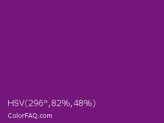 HSV 296°,82%,48% Color Image