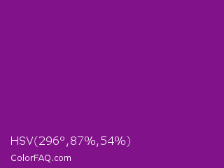 HSV 296°,87%,54% Color Image