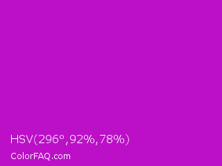 HSV 296°,92%,78% Color Image