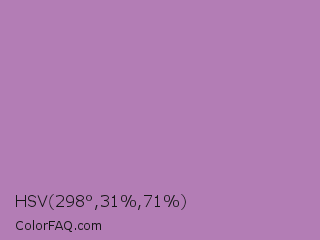 HSV 298°,31%,71% Color Image