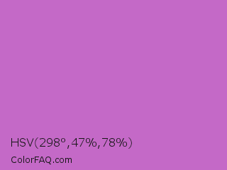 HSV 298°,47%,78% Color Image