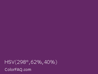 HSV 298°,62%,40% Color Image