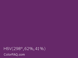 HSV 298°,62%,41% Color Image