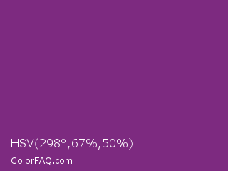 HSV 298°,67%,50% Color Image