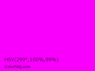 HSV 299°,100%,99% Color Image