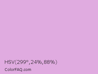 HSV 299°,24%,88% Color Image