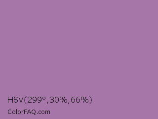 HSV 299°,30%,66% Color Image
