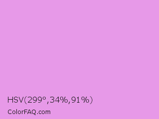 HSV 299°,34%,91% Color Image