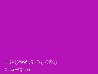 HSV 299°,91%,73% Color Image