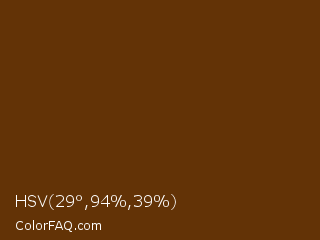 HSV 29°,94%,39% Color Image