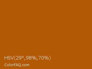HSV 29°,98%,70% Color Image