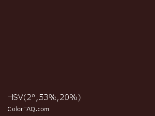 HSV 2°,53%,20% Color Image