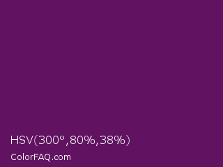HSV 300°,80%,38% Color Image