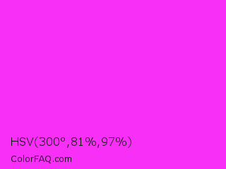 HSV 300°,81%,97% Color Image