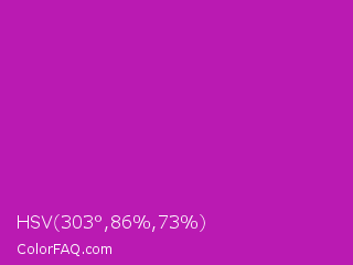 HSV 303°,86%,73% Color Image