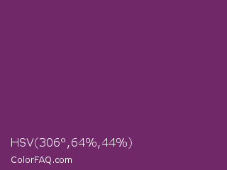 HSV 306°,64%,44% Color Image