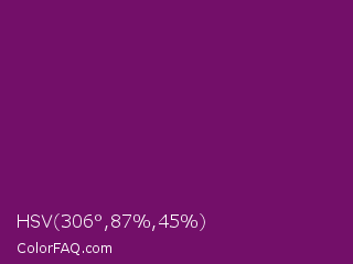 HSV 306°,87%,45% Color Image