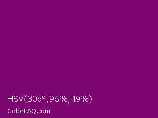 HSV 306°,96%,49% Color Image
