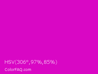 HSV 306°,97%,85% Color Image