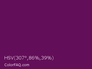 HSV 307°,86%,39% Color Image