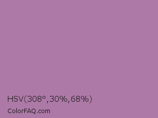 HSV 308°,30%,68% Color Image