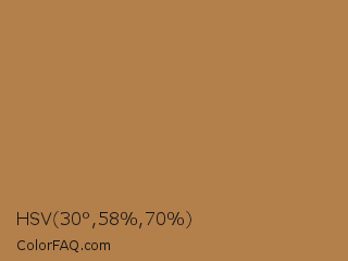 HSV 30°,58%,70% Color Image