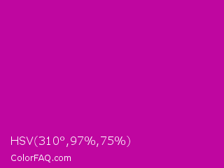 HSV 310°,97%,75% Color Image