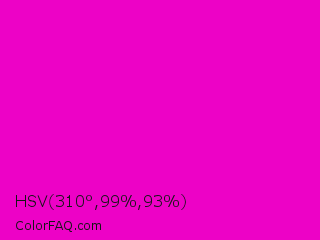 HSV 310°,99%,93% Color Image