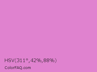HSV 311°,42%,88% Color Image