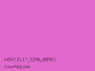 HSV 311°,53%,88% Color Image