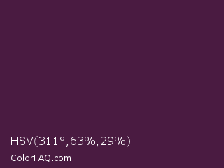 HSV 311°,63%,29% Color Image