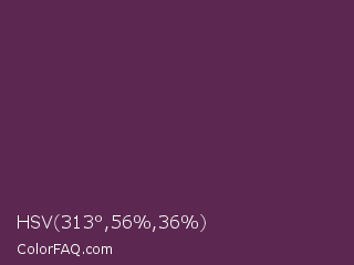 HSV 313°,56%,36% Color Image